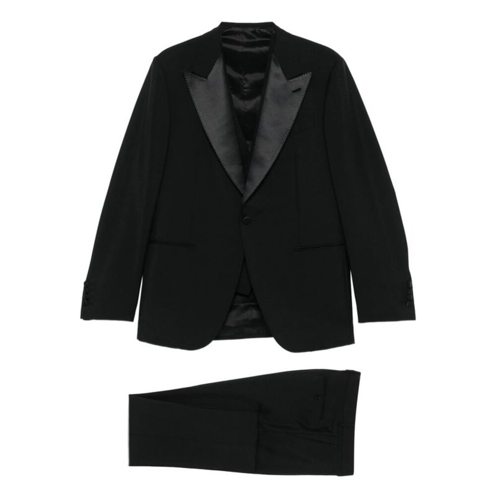 Caruso Black Suits - Dinner Suits Men